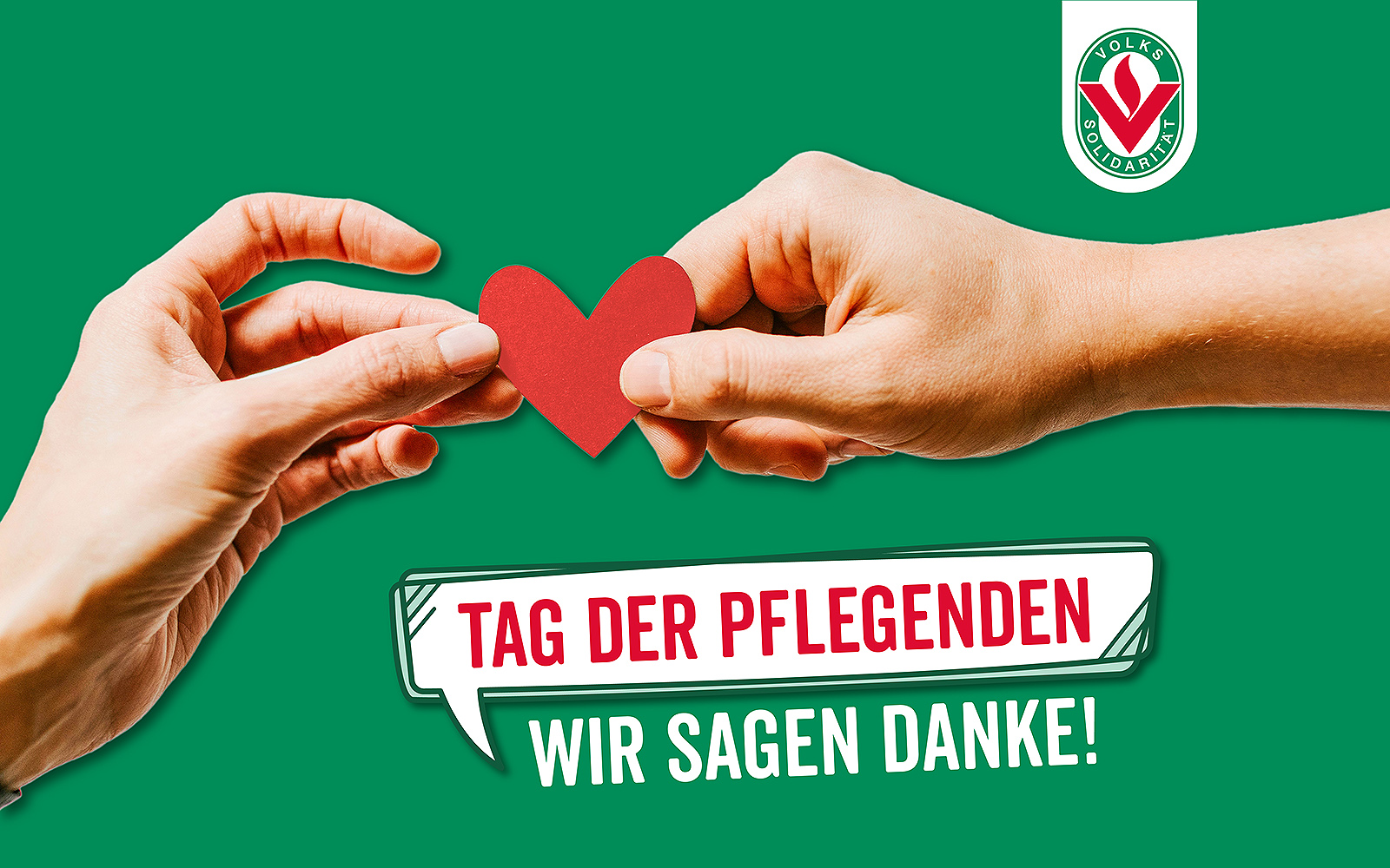 Unser Pflegepersonal zeigt zum Wohle unserer Klient:innen vollen Einsatz: Dafür sagen wir aus ganzem Herzen Danke! (Collage mit Bildmaterial von Unsplash - Kelly Sikkema)
