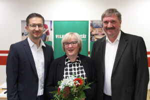 Martina Scharff ist neue Landesdelegierte des Stadtverbandes, Martin Maciejewski (links) ihr Stellvertreter (Foto: Ulrike Gierth).